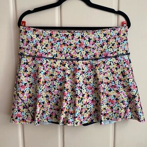 Athleta Multicolor Floral Mini Skirt